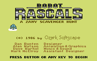 Robot Rascals screenshot 2 for Commodore 64